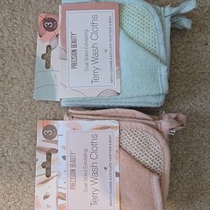 Exfoliating Terry wash clothes,NEW